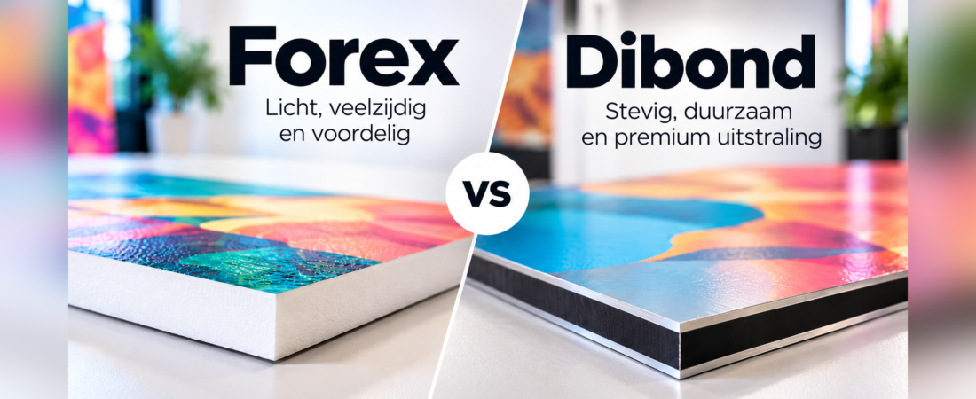 Forex of Dibond: welk materiaal kies je voor jouw reclamebord?